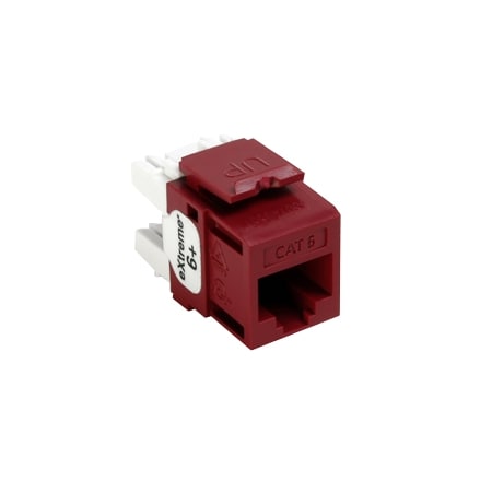 Leviton 1-Port Mod Jack 110 8W8P Utp, T568A/B Cat6 Quickport 61110-RR6